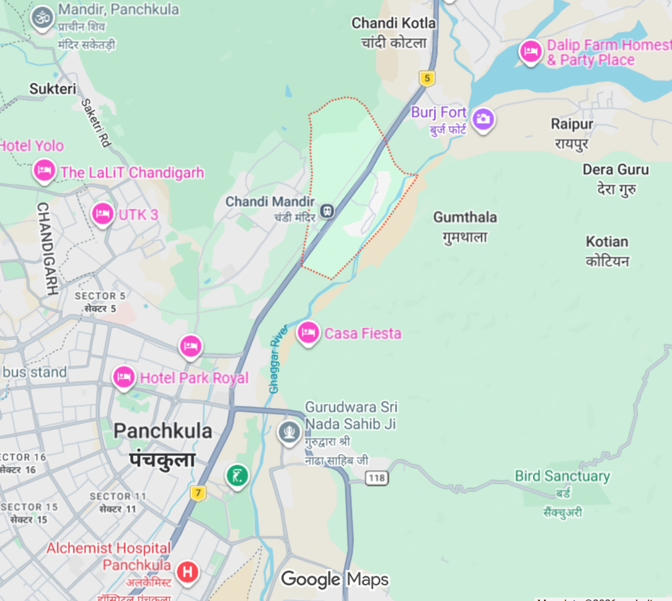 VLC Anantam Panchkula Location Map